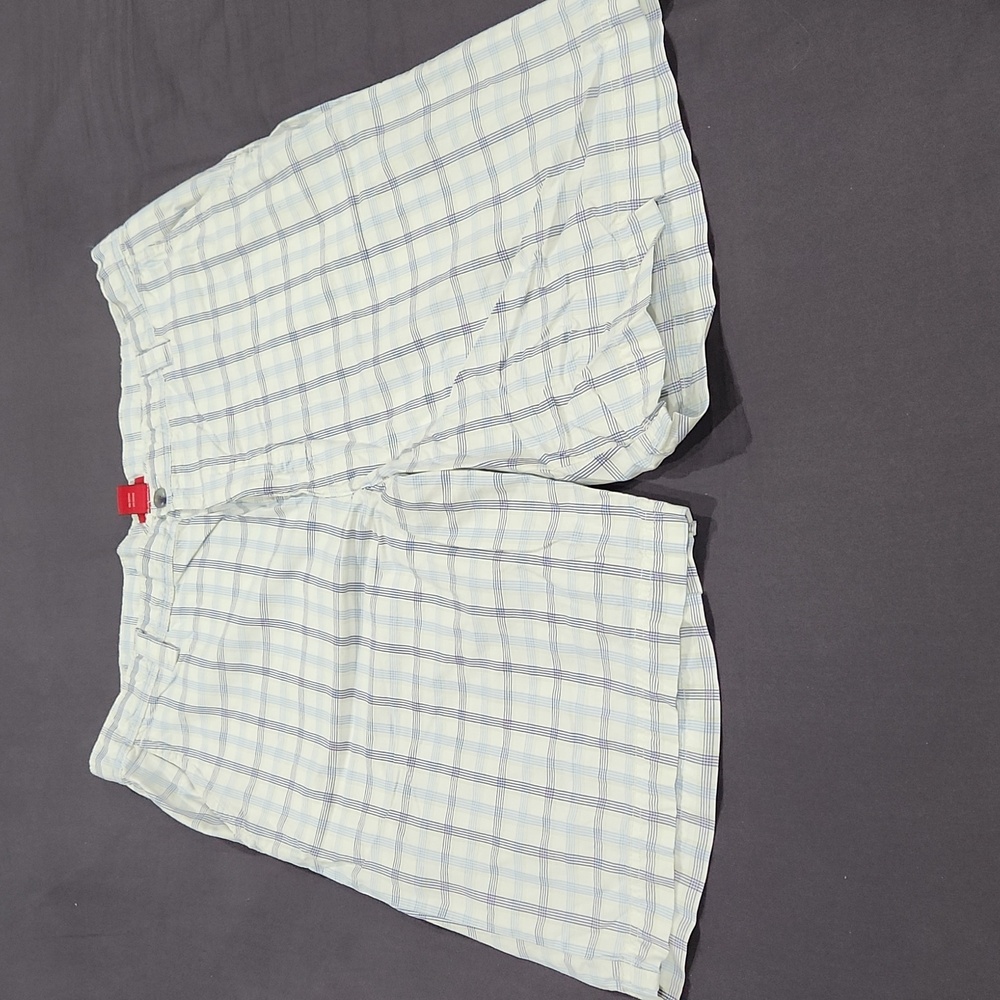 Izod Shorts - Blue Plaid - 40 - Like New